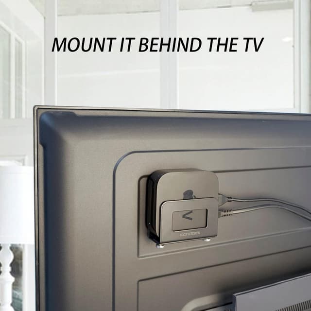 Detalle de Monzlteck Support mural réglable pour petits appareils multimédias (Apple TV, Roku, routeur, modem)