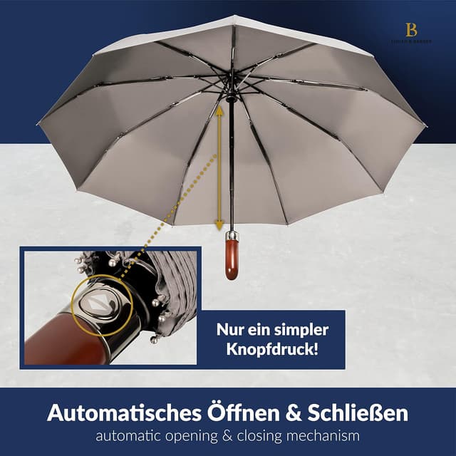Detalle de LOGAN & BARNES Regenschirm 140 km/h Dublin