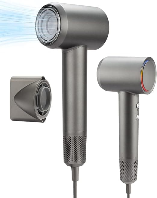 Imagen de Nudwis Secador de pelo iónico 🚿 4 velocidades, viaje y hogar en OfertitasTOP