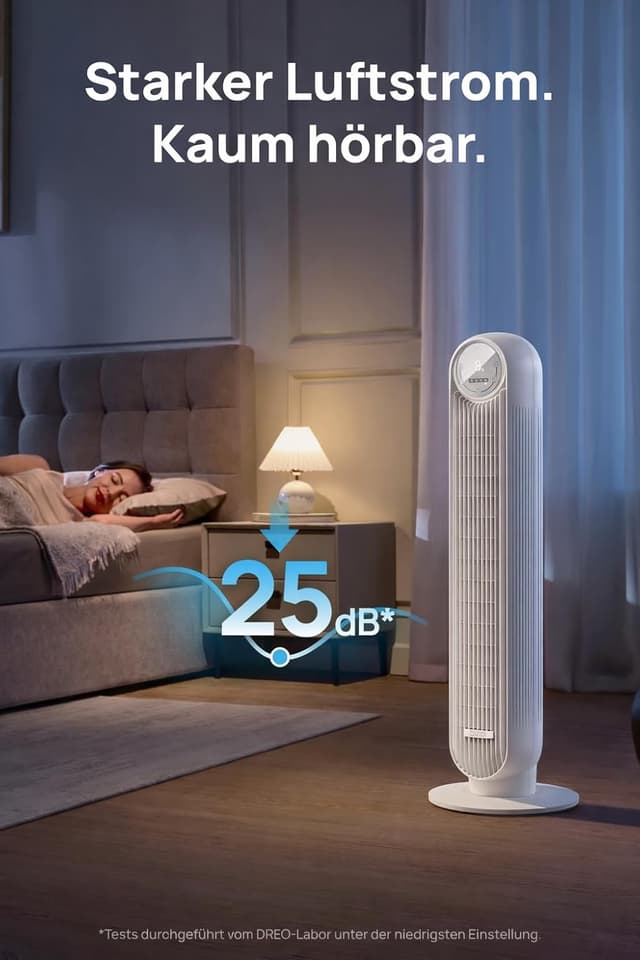 Thumbnail 3 de Dreo 20dB Leiser Turmventilator 4 Modi