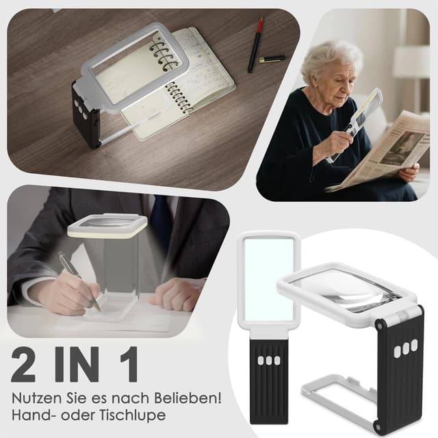 Thumbnail 4 de Coteck 10X Lupe mit Licht