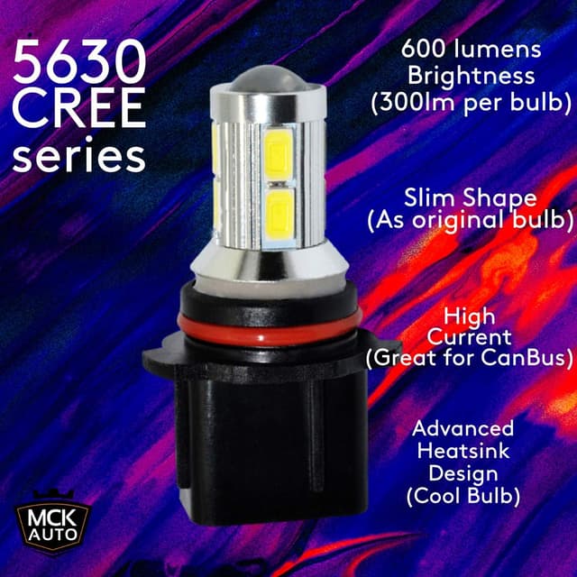 Detalle de MCK Auto P13W LED Canbus bulbs for DRL (daytime running lights) – white, 2 pack