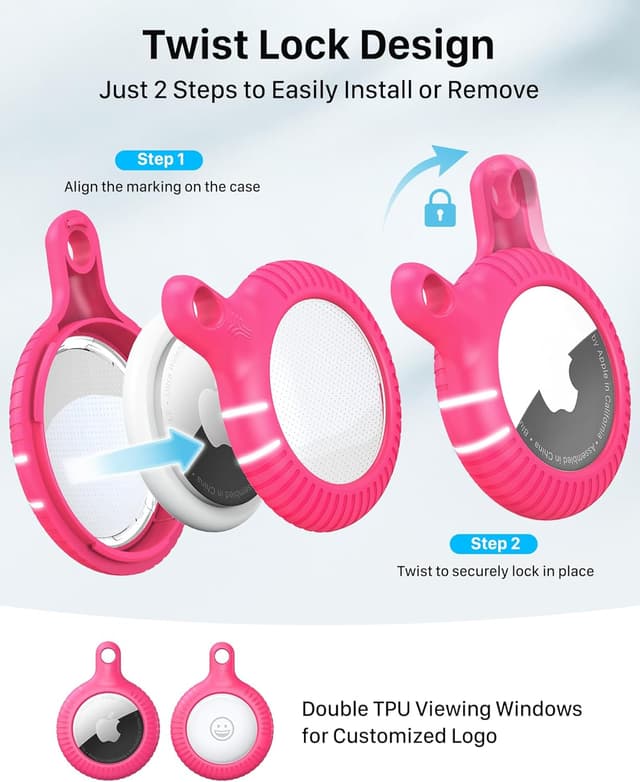 Thumbnail 1 de YOSH Porte Clef AirTag Lot de 12 đź§·