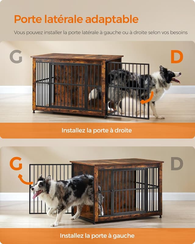 Detalle 2 de Feandrea Meuble Cage pour Chien PFC023X01 32 kg