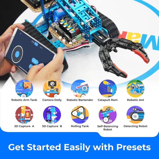 Detalle 2 de Makeblock mBot Ultimate 10-in-1 programmable robot kit (compatible with Arduino C & Raspberry Pi)