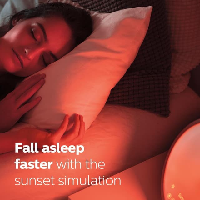 Detalle 2 de Philips SmartSleep HF3651/01 Sleep and Wake-Up Light with Simulated Sunrise & Sunset