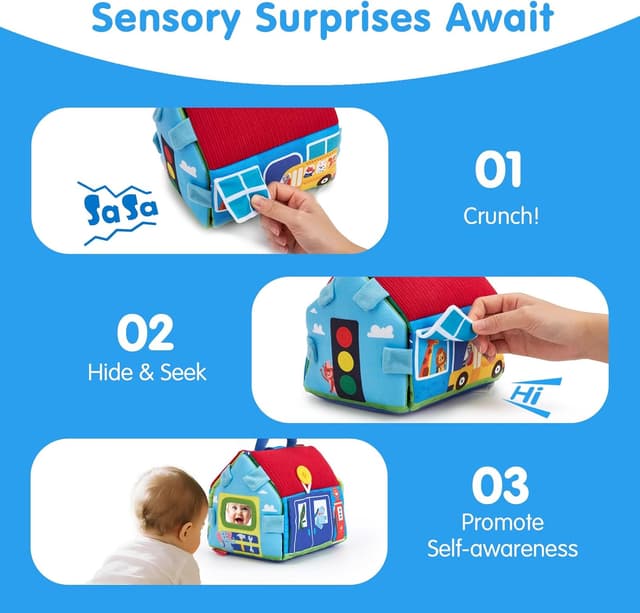 Detalle 2 de hahaland Giochi Neonato 6-12 mesi gioco montessori