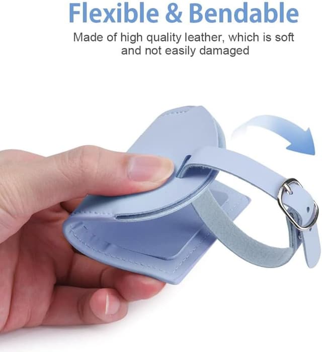 Thumbnail 2 de flintronic Étiquettes de bagages 2 pièces cuir