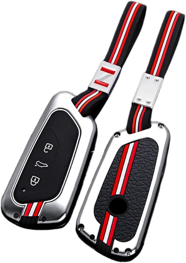 Happyit Zinc Alloy Car Key Cover & Key Fob Case (for VW, SEAT, Skoda, Cupra models 2020–2021)