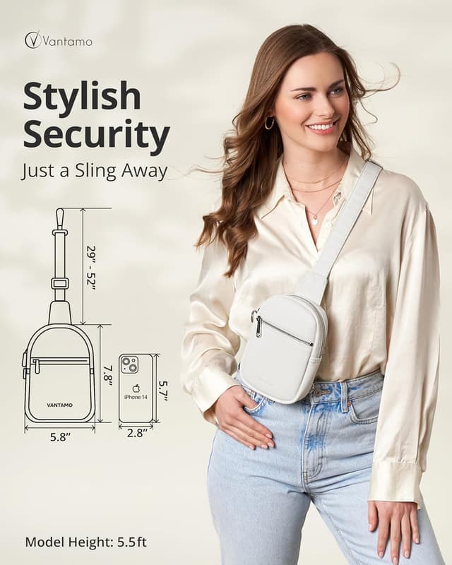 Thumbnail 1 de Vantamo RFID Blocking Crossbody Bag