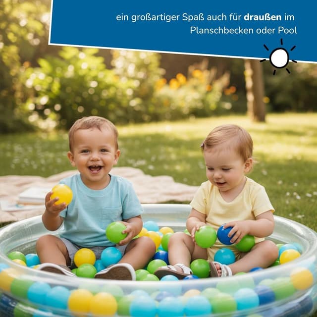 Detalle 2 de Balles de piscine 6 cm, 100 pièces