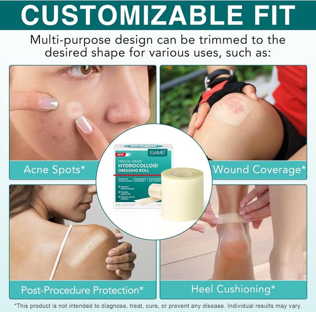Thumbnail 1 de Rollo hidrocoloide 5 cm x 3,6 m para heridas 🩹
