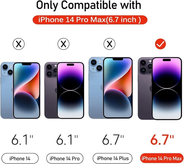 Thumbnail 1 de ivoler Protector Pantalla para iPhone 14 Pro Max 6.7" 3 piezas