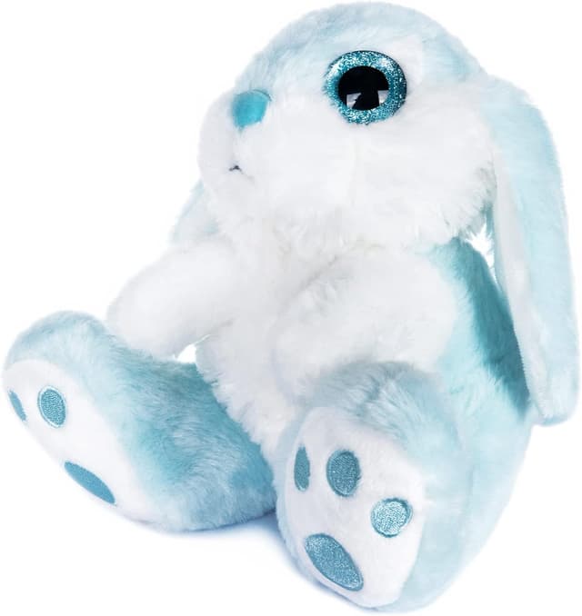 Detalle 2 de My OLi 2pc Easter Bunny Teddy 7" plush rabbit soft toys (Gray & Blue)