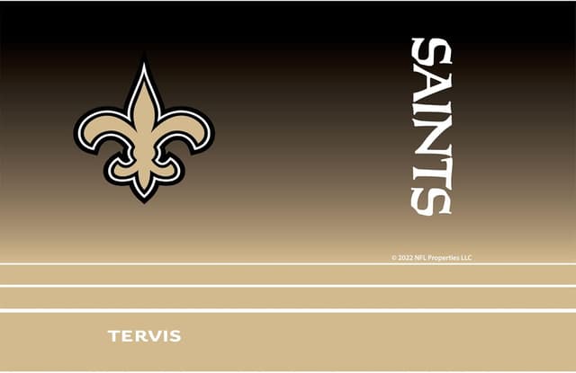 Detalle de Tervis Traveler NFL New Orleans Saints Ombre Triple Insulated Tumbler Travel Cup (30oz)