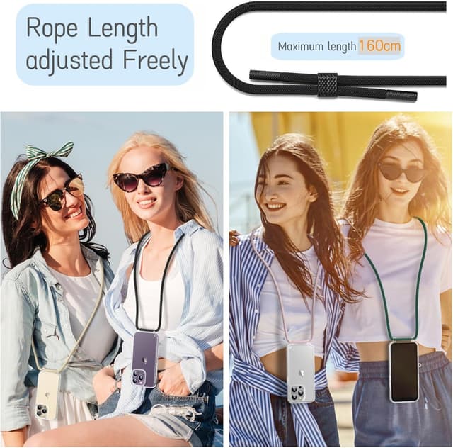 Detalle 1 de Vaykwo Cover iPhone 14 Pro con cordino