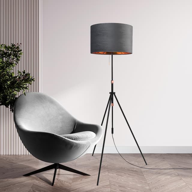 Detalle 2 de Lampe sur pied Paco Home Lampadaire 2,5 m