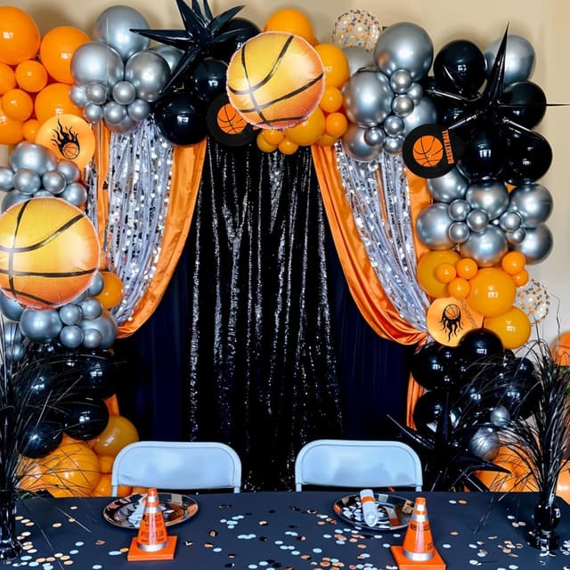 Detalle de Red Blue Yellow Confetti Balloons (12 Inch) with Star & Foil Balloon, 35-Piece Party Balloon Pack