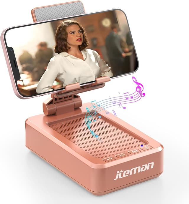 Imagen de JTEMAN Cell Phone Stand with Bluetooth Speaker en OfertitasTOP