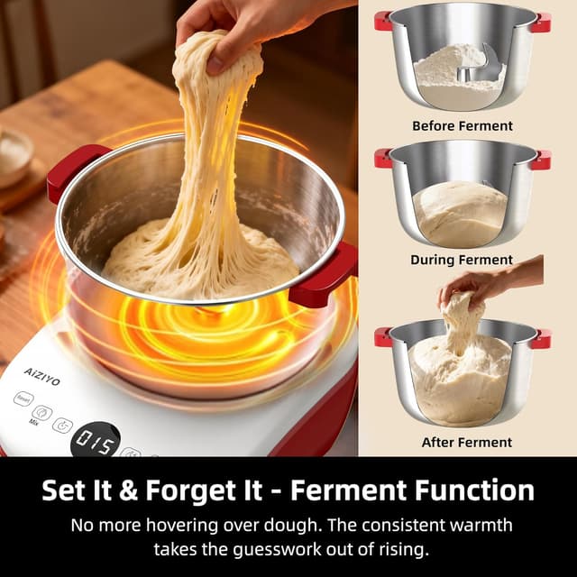 Detalle 2 de AIZIYO DoughChief 7.4Qt Electric Dough Mixer