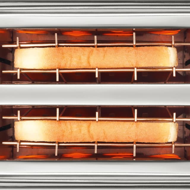 Thumbnail 6 de Bosch Sky Compact TAT7203GB 2-Slot stainless steel toaster with 7 browning levels, defrost and bun warmer (Black)