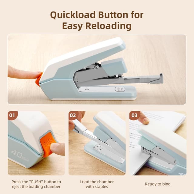 Thumbnail 5 de Deli Effortless Desktop Stapler 40–50 Sheets