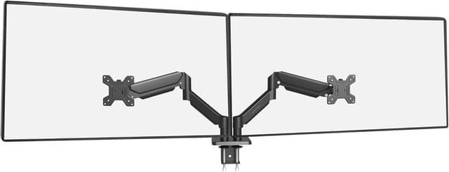 Detalle de Mars Gaming MARM-PRO2 supporto per doppio monitor con doppia molla a gas e movimento 360° fino a 27”