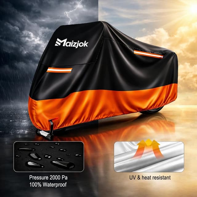 Detalle 2 de Maizjok Motorbike Cover Waterproof Outdoor