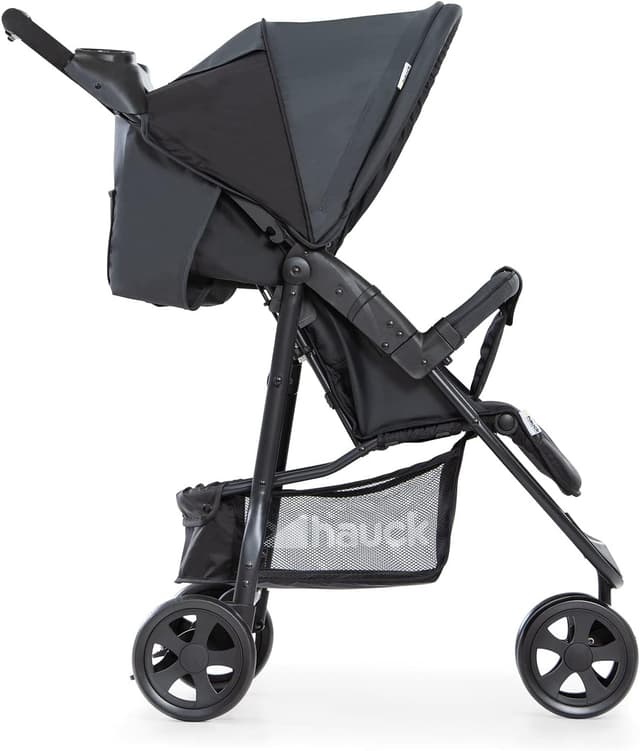 Detalle 2 de hauck Citi Neo II 3-wheeled pushchair (Caviar/Stone) with raincover, tray and cup holder