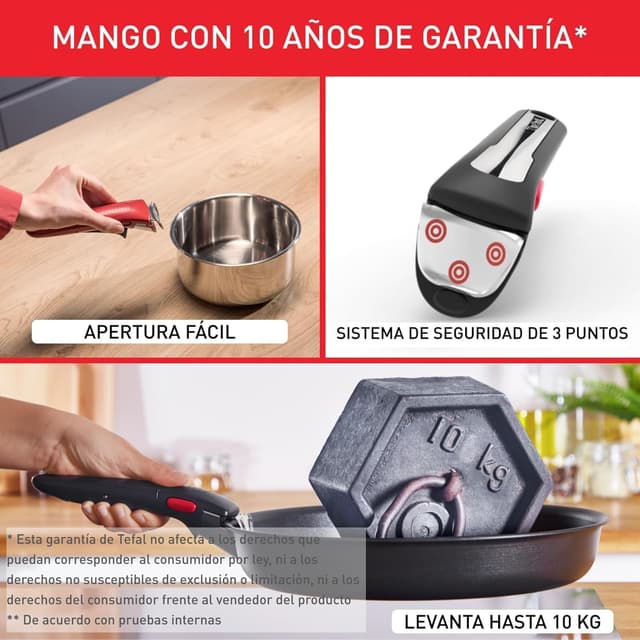 Thumbnail 4 de Tefal Ingenio Emotion Juego de 3 sartenes 22/24/28 cm