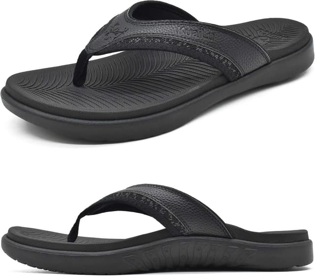 Detalle de KuaiLu Mens Sport Flip Flops Orthotic Support Size 7