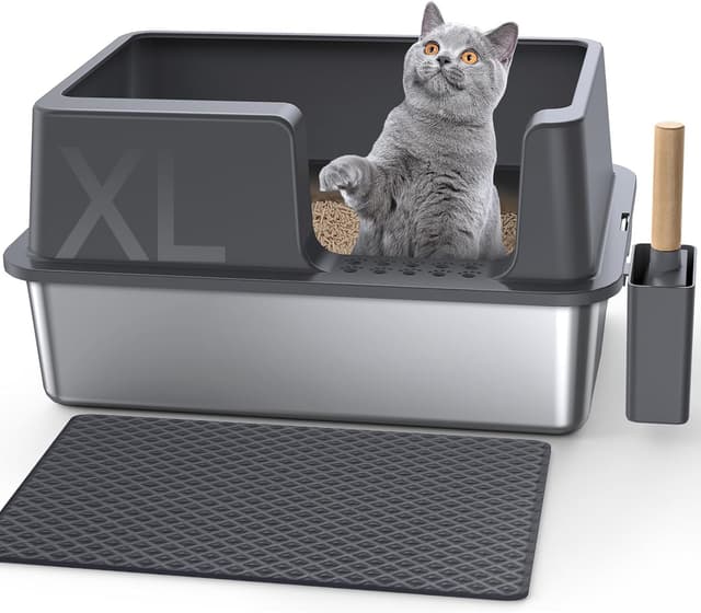 Thumbnail 6 de Gimars XL lettiera acciaio 60x40x31 cm 🐾