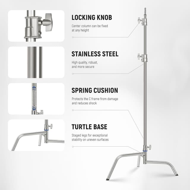 Thumbnail 3 de Neewer Supporto C 3,2 m per luce