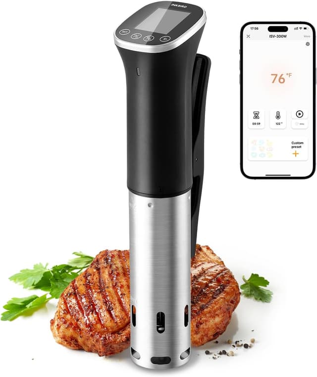 Imagen de INKBIRD WiFi Sous Vide Cooker ISV-300W (1000W) with 14 Preset Recipes, Timer & IPX7 Waterproof Circulator en OfertitasTOP