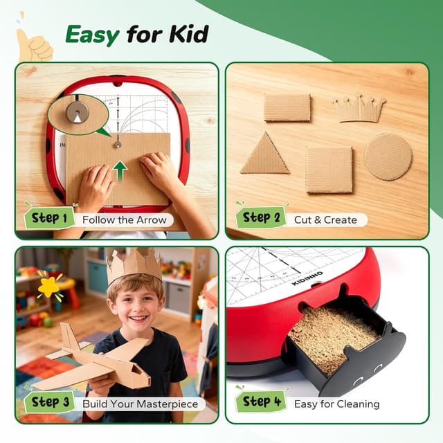 Detalle 2 de KIDINNO Safe Power Cardboard Cutter for Kids