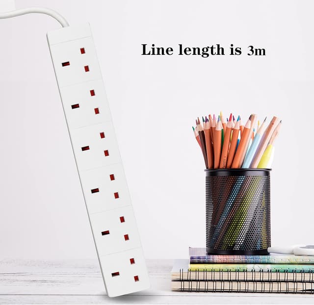 Detalle de ExtraStar 6-way extension lead 3 m cable