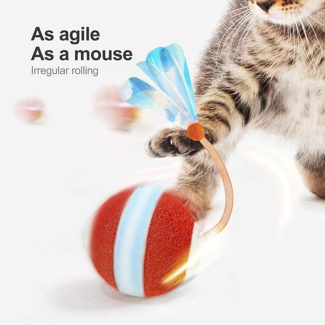 Detalle 2 de Jkanti 3rd Generation Agile Moving Cat Ball for Cats 🐱