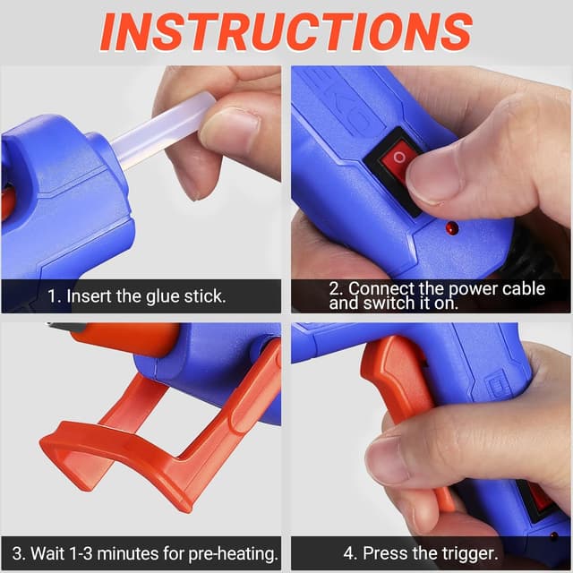 Detalle 2 de DEKO Mini Hot Glue Gun 20W with 7 mm