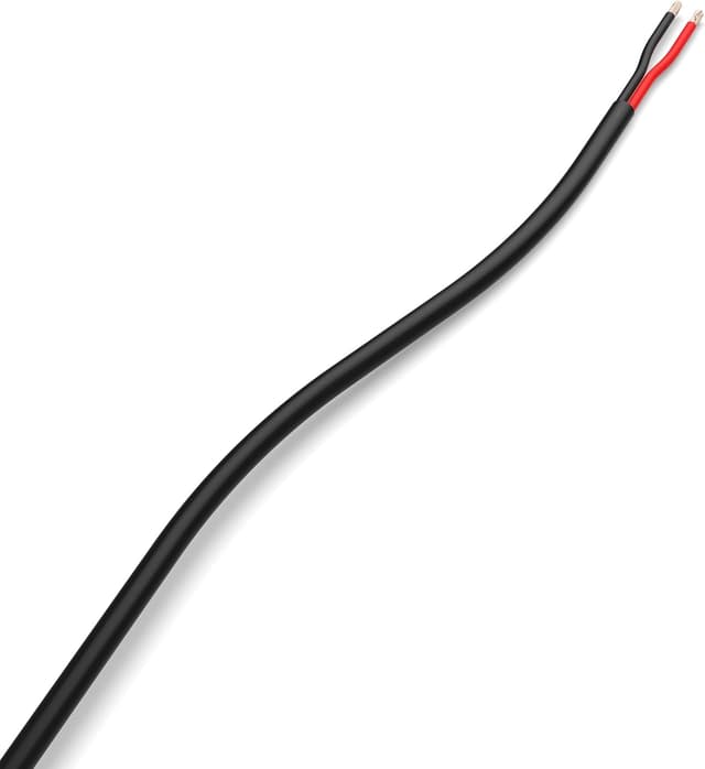 Detalle de AUPROTEC KFZ Kabel 2x0,75 mm², 20 m rund FLRYY I, farbcodiert schwarz/rot (2-polig)