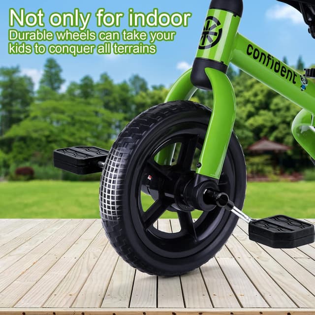 Detalle 2 de YGJT 3-in-1 Tricycle for Toddlers (Age 2–5), Folding Ride-On with Adjustable Seat & Removable Pedals