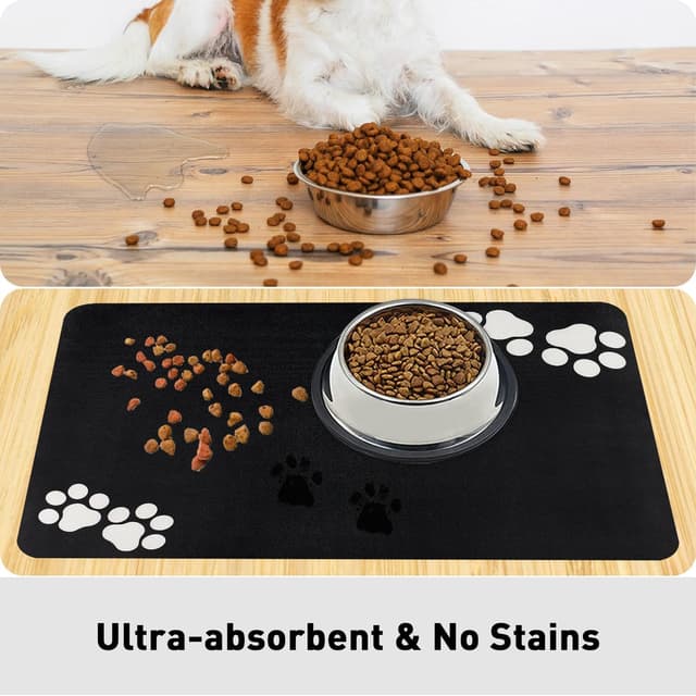 Thumbnail 2 de YOKUPOTAC Absorbent Dog Bowl Mat 60 x 40 cm