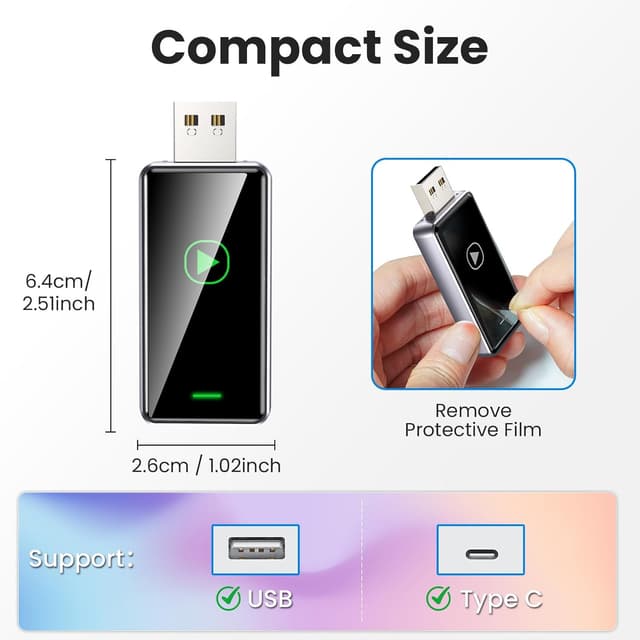 Detalle 2 de Alltotive S1 Wireless CarPlay Adapter