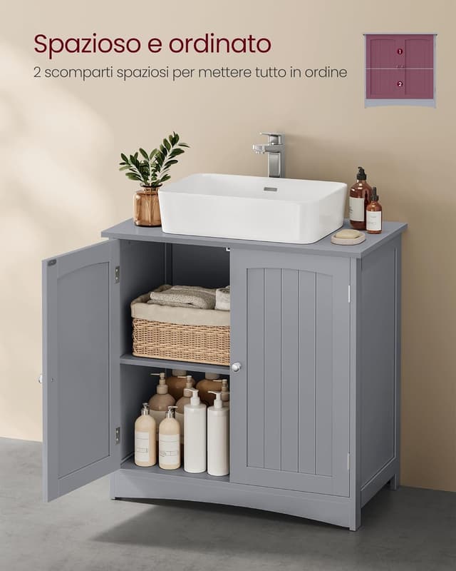 Thumbnail 4 de VASAGLE Mobile Sottolavabo 40 x 70 x 70 cm