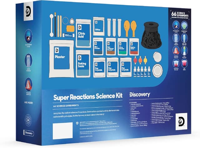Thumbnail 6 de Discovery Super Reactions Science Kit 66 experiments 🔬