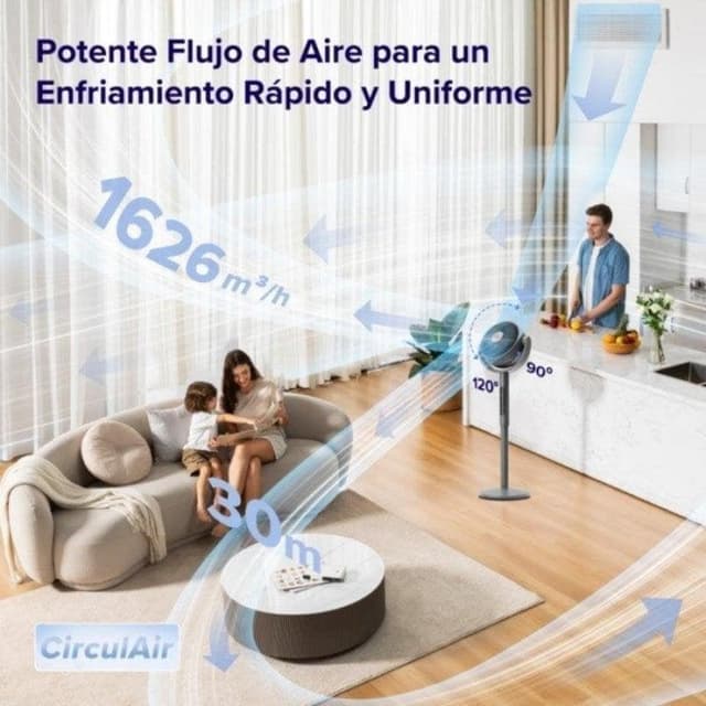 Detalle 2 de Levoit LEVP0029EUN ventilador 30 W, 7,5 m/s