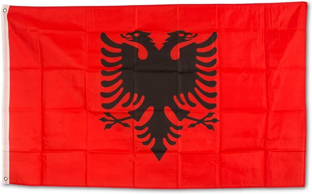 Imagen de Bundes- und Länderflagge Albanien 150x90cm en OfertitasTOP