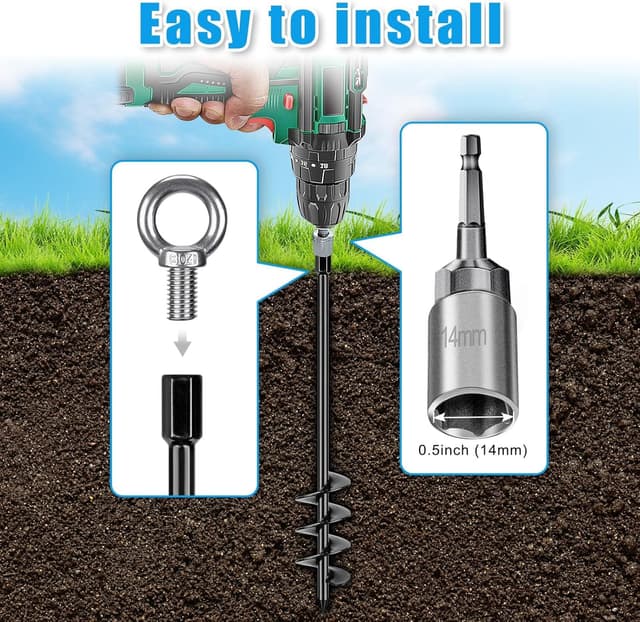 Thumbnail 3 de BeneLabel Zeltheringe Erdanker 61 cm Schraubheringe