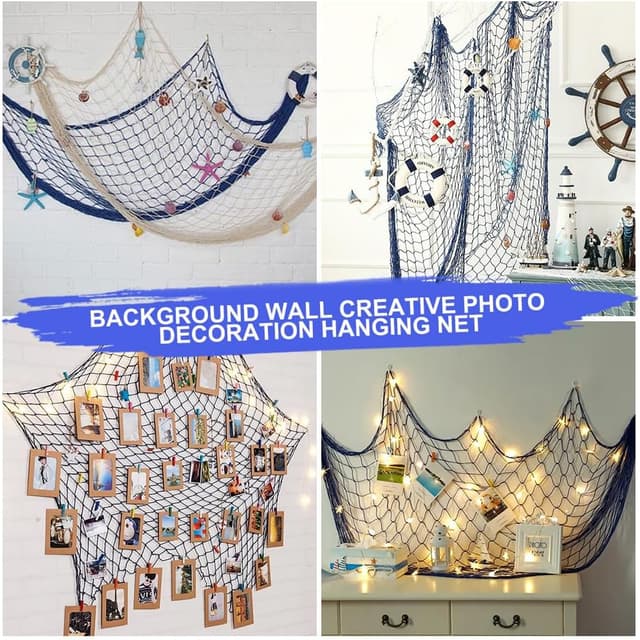 Detalle de Aolso Filet de pêche décoratif 2M