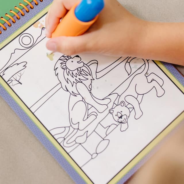 Detalle 1 de Melissa & Doug Water Wow Safari Buch ab 3