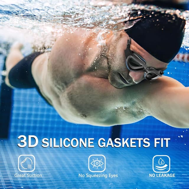 Thumbnail 2 de Fulllove Swimming Goggles 10x Anti‑Fog